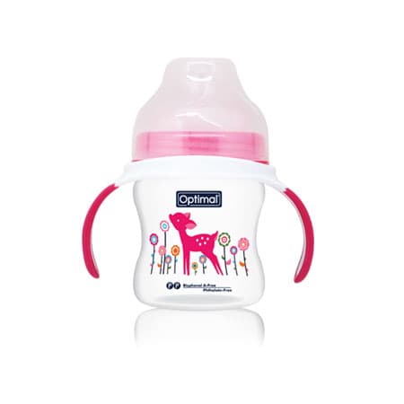 OPTIMAL OPB-0103 EXTRA WIDE NECK FEEDING BOTTLE WITH HANDLE 150ML