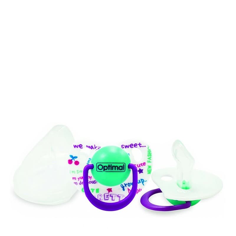 OPTIMAL OPB-0107 ORTHODONTIC SILICONE PACIFIER 0+