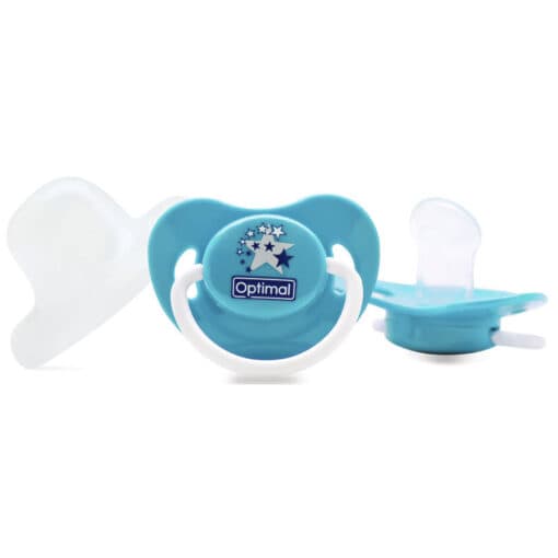 OPTIMAL OBP-0108 ORTHODONTIC SILICONE PACIFIER 6+