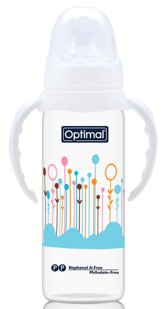 OPTIMAL OBP-1022 NARROW NECK ORTHODONTIC BOTTLE WITH HANDLE 240ML
