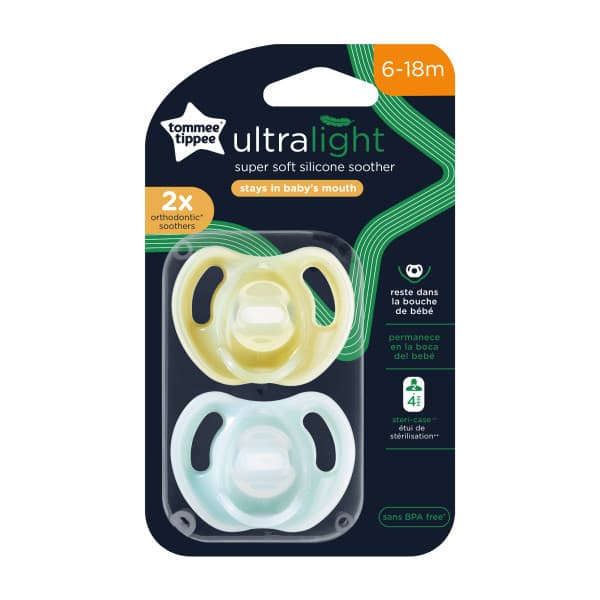 TOMMEE TIPPEE- 433451- CLOSER TO NATURE -ULTRA LIGHT SOOTHERS PACIFIERS