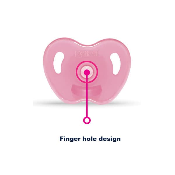 OPTIMAL OPB-1442 ORTHODONTIC SILICONE PACIFIER 0+