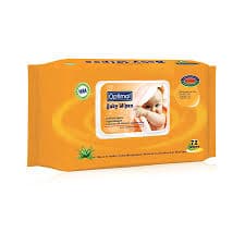 OPTIMAL OPH-073 BABY WIPES WITH PLASTIC LID 72PCS