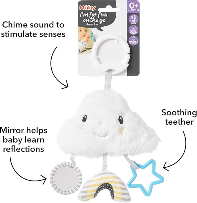 NUBY-106698 CLOUD & STAR PRAM TOY 0M+