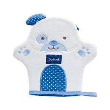 OPTIMAL OPB-1113 GLOVE SHAPED BATH SCRUBBER- BLUE