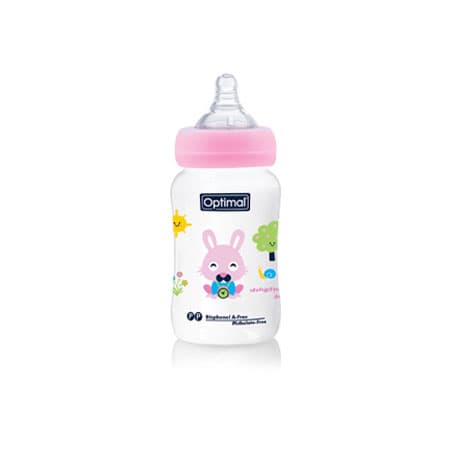 OPTIMAL OPB-WIDE NECK FEEDING BOTTLE 6+ (240ML)