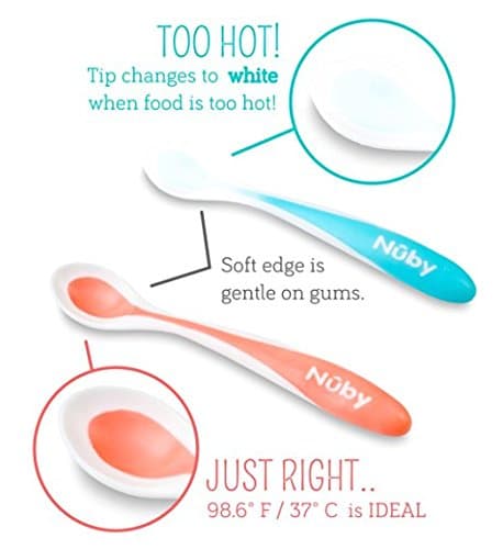 NUBY-106663 PATENTED HOT SAFE SPOON 3 M+