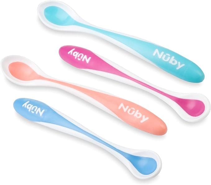NUBY-106672 HOT SAFE LONG HANDLE SPOON PACK OF 2