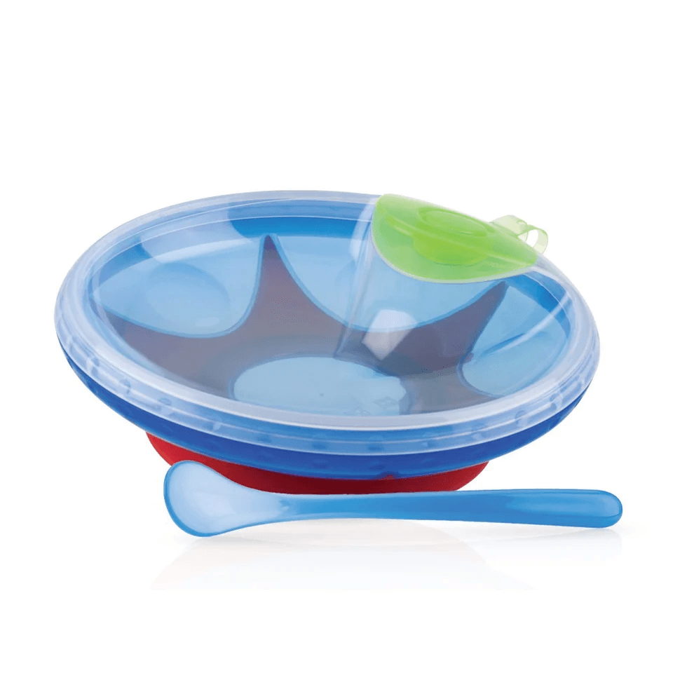 NUBY-106665 WARMING PLATE WITH SPOON 3M+