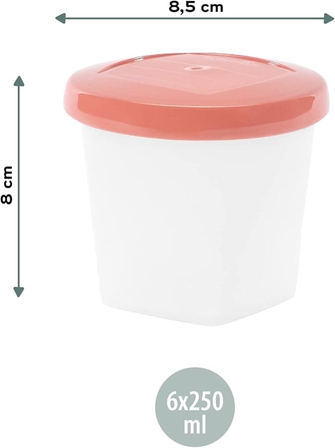 Babymoov-106745 Babybols storage jars 6 x 250 ml