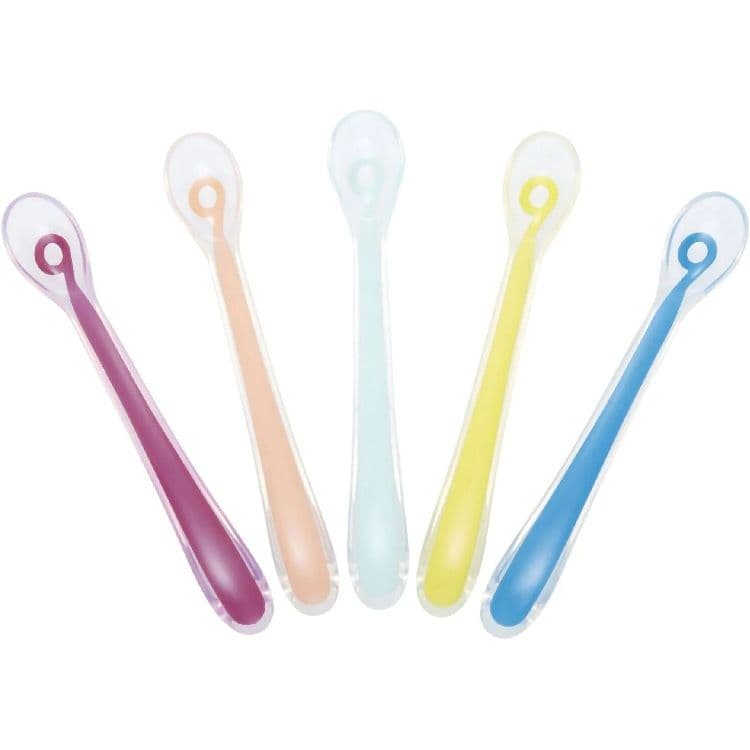 Babymoov- 088852 Baby Silicon Spoons - 5 pcs