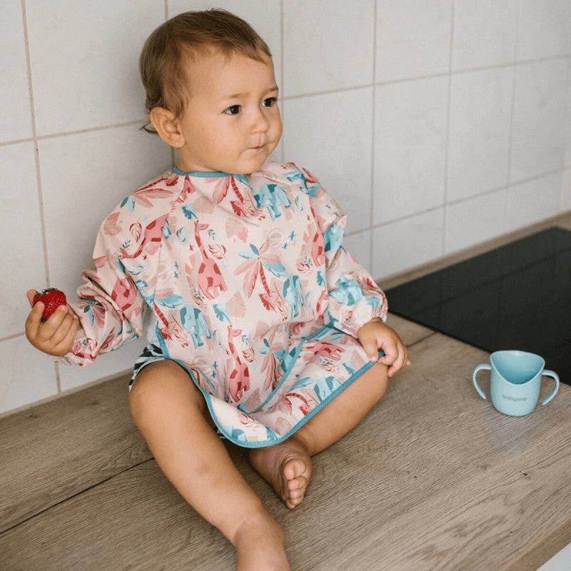 Babyono-108296 Longsleeve Bib Jungle