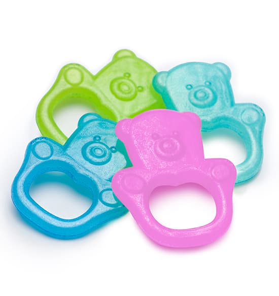 Babyono-108302 Gel Teether Teddy Bear
