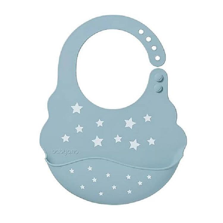 Babyono–102372 Silicone Bib with Adjustable Closure Stars