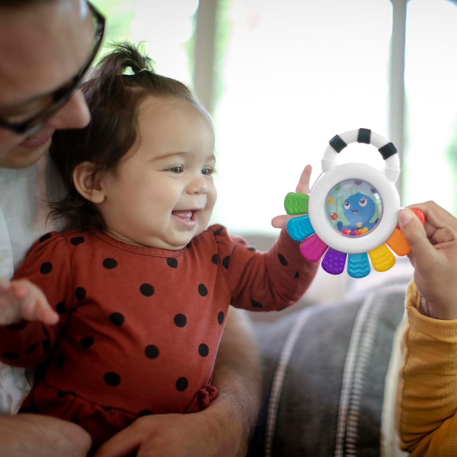 Baby Einstein-099475 Baby Einstein Outstanding Opus Sensory Rattle & Teether
