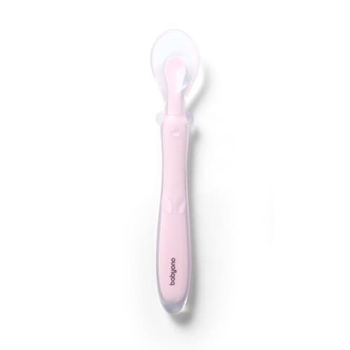 Babyono- 108320 Silicone flexible spoon Pink