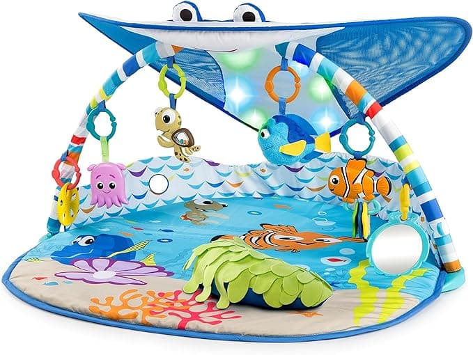 Bright Starts-108435 Finding Nemo Mr. Ray Ocean Lights & Music Gym