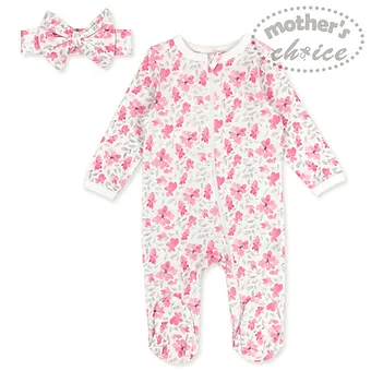 Mother's Choice- 110675 Footed Pyjama/ Romper with Headband