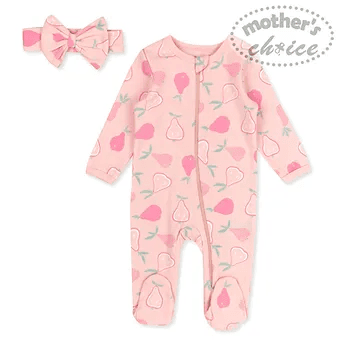 Mother's Choice- 110674 Footed Pyjama/ Romper with Headband