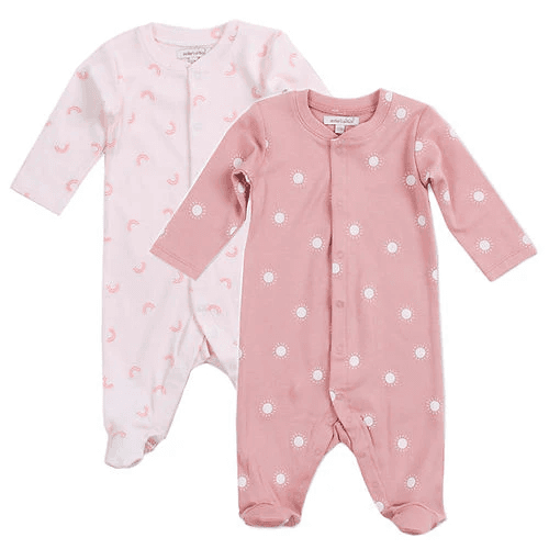Mother's Choice-110678 2 Pack Footed Rompers – Sun