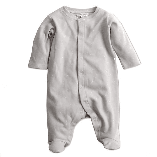 Mother's Choice-102211 2 Pack Footed Rompers - Gray