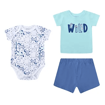 Mother's Choice- 110703 3 pc set of Bodysuit, T-shirt and Pants