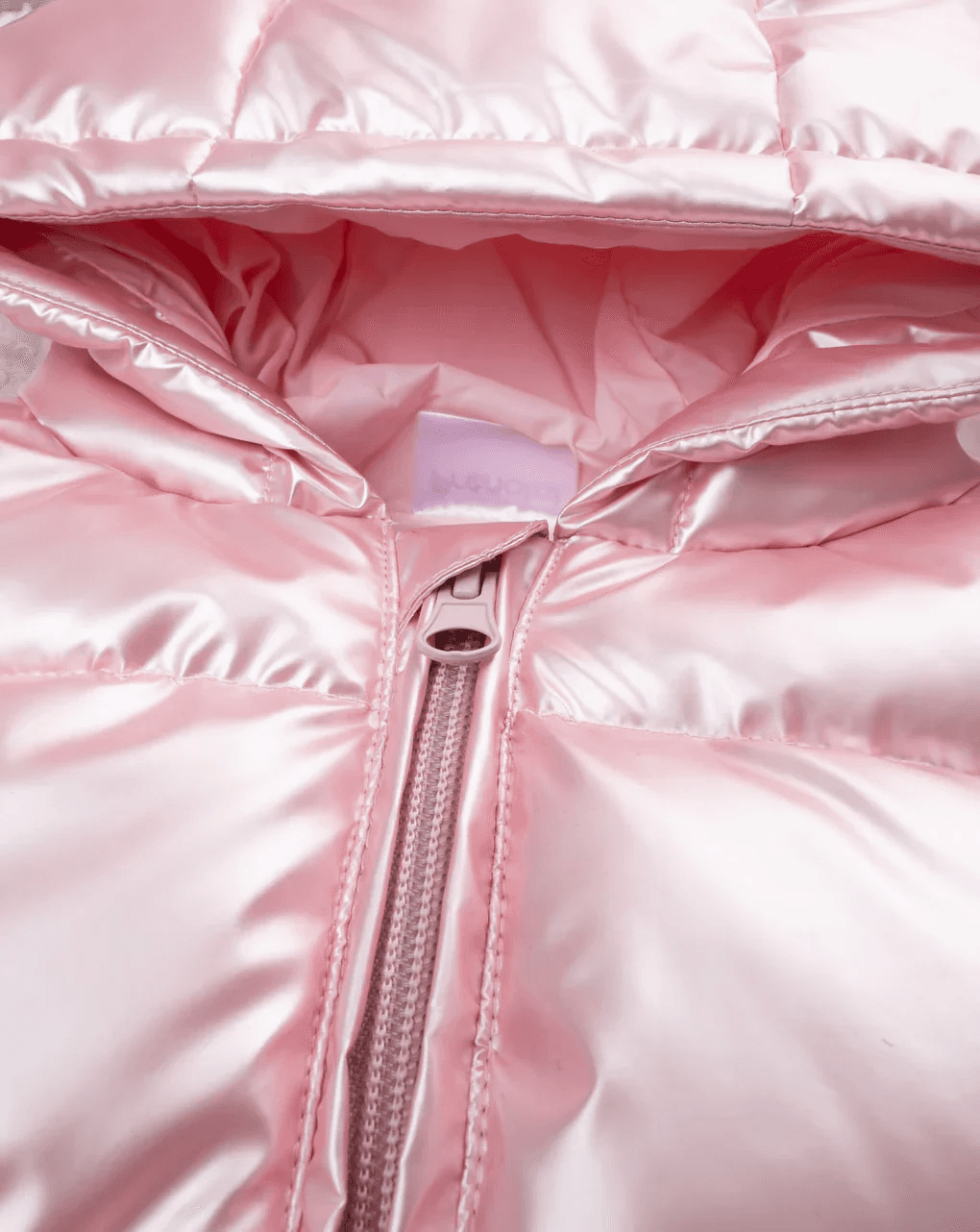 Prenatal ,Pink padded vest for girls with hood