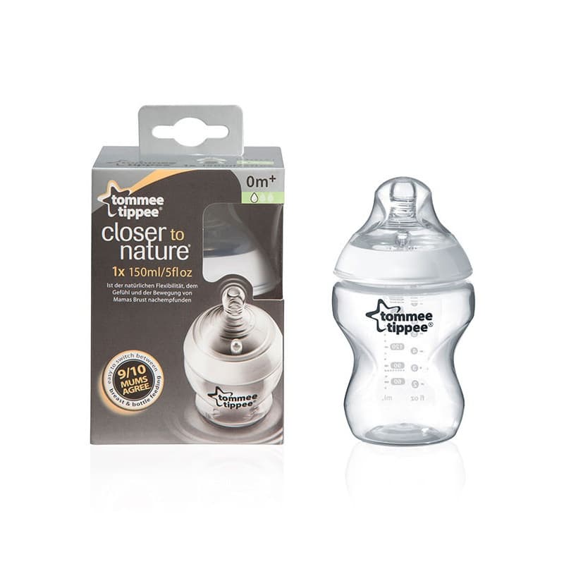 TOMMEE TIPPEE- 422437- Closer To Nature- Glass Baby Bottle 150ML