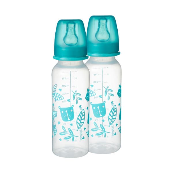 TOMMEE TIPPEE- 431720-CLOSER TO NATURE -ESSENTIAL DECORATED BOTTLE 250ML 3m+(2PCS)