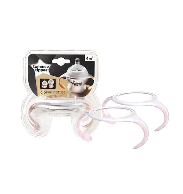 TOMMEE TIPPEE- 446021-BOTTLE HANDLES PINK (2PCS)